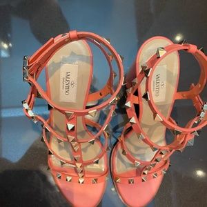 Valentino rockstud high heel sandals
